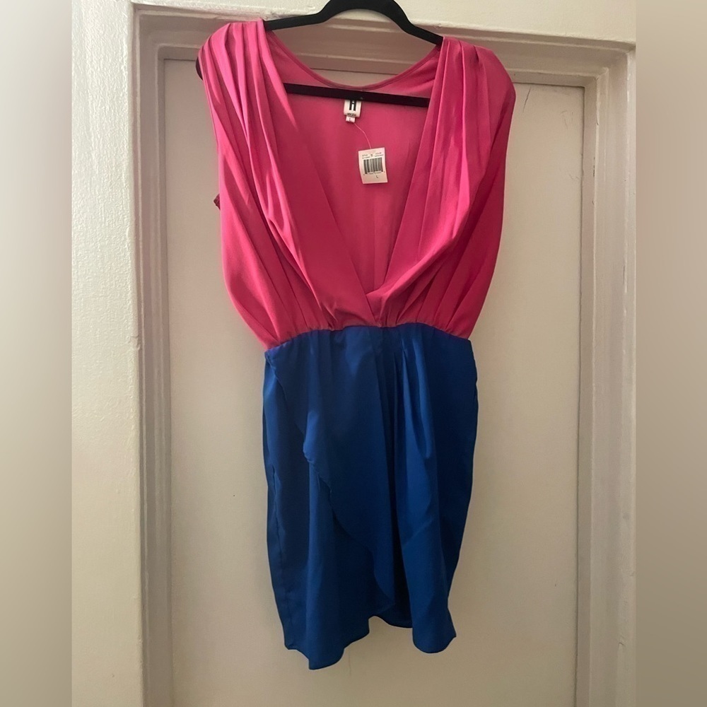 A New York Blur and pink mini dress size‎ Large NWT